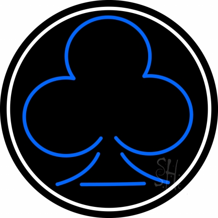 Poker Icon 2 Clear Backing Neon Sign, 26 x 1 x 26 in.