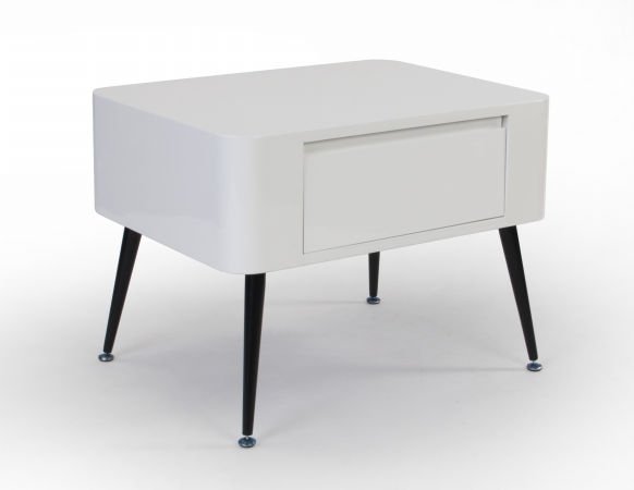 Picture of 4D Concepts 124901 Side Table with Short Legs, Black & White