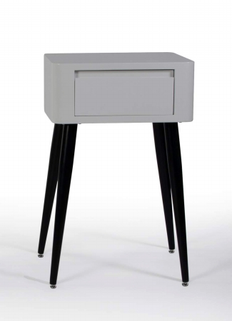 Picture of 4D Concepts 124902 Side Table with Tall Legs, Black & White