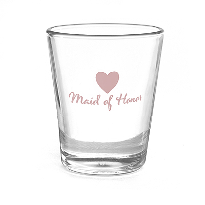 Picture of Hortense B Hewitt 38826P Maid of Honor Heart Wedding Party Shot Glass