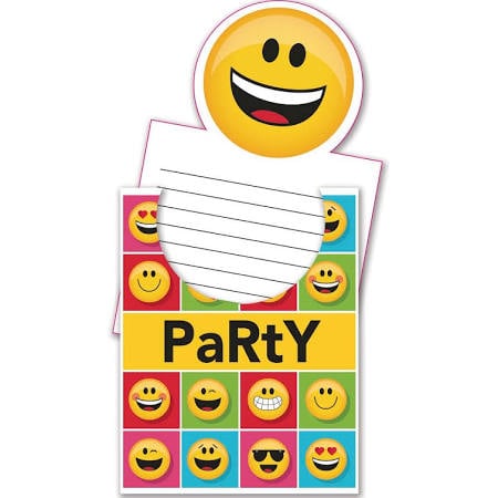 Picture of Hoffmaster Group 322177 6 by 8 Count Show Your Emojions Invitations - Case of 6