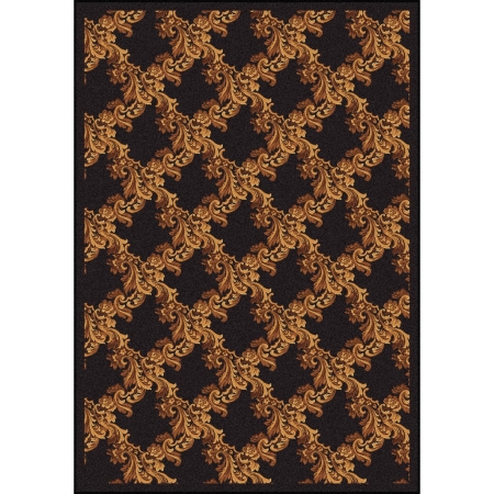 Any Day Matinee Corinth Rectangle Theater Area Rugs  02 Brown - 3 ft. 10 in. x 5 ft. 4 in.