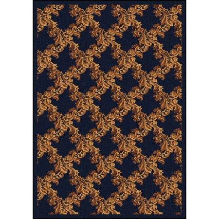 1752C-04 Any Day Matinee Corinth Rectangle Theater Area Rugs  04 Navy - 5 ft. 4 in. x 7 ft. 8 in.