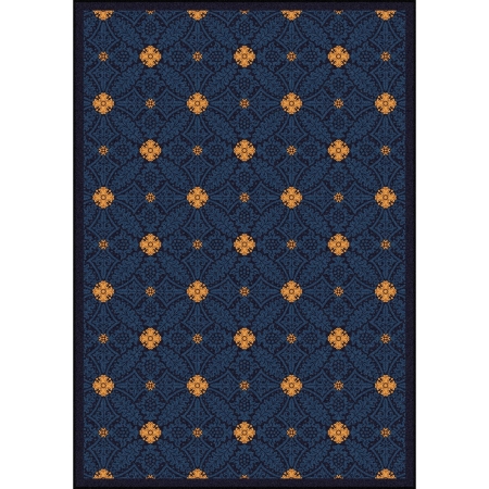 Any Day Matinee Fort Wood Rectangle Theater Area Rugs  04 Navy - 3 ft. 10 in. x 5 ft. 4 in.