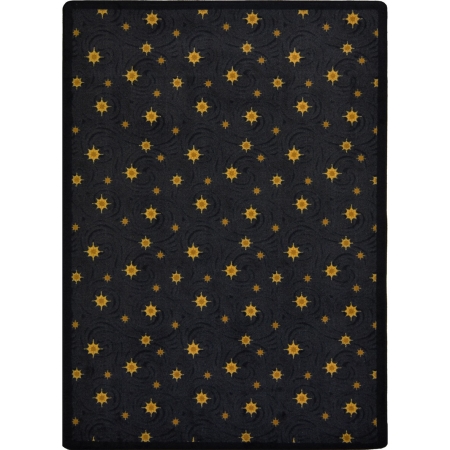1668B-01 Any Day Matinee Milky Way Rectangle Theater Area Rugs  01 Charcoal - 3 ft. 10 in. x 5 ft. 4 in.