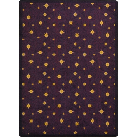 1668B-02 Any Day Matinee Milky Way Rectangle Theater Area Rugs  02 Wine - 3 ft. 10 in. x 5 ft. 4 in.