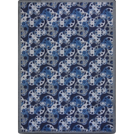 Picture of Joy Carpets 1664B-04 Any Day Matinee Reeling Rectangle Theater Area Rugs  04 Slate - 3 ft. 10 in. x 5 ft. 4 in.