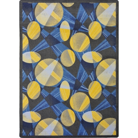 1665B-04 Any Day Matinee Searchlight Rectangle Theater Area Rugs  04 Navy - 3 ft. 10 in. x 5 ft. 4 in.