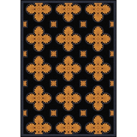 1770B-01 Any Day Matinee Tivoli Rectangle Theater Area Rugs  01 Black - 3 ft. 10 in. x 5 ft. 4 in.