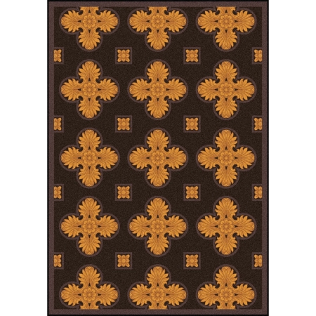 1770B-02 Any Day Matinee Tivoli Rectangle Theater Area Rugs  02 Brown - 3 ft. 10 in. x 5 ft. 4 in.