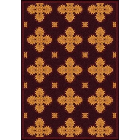 1770C-03 Any Day Matinee Tivoli Rectangle Theater Area Rugs  03 Burgundy - 5 ft. 4 in. x 7 ft. 8 in.