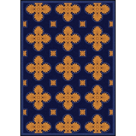 1770C-04 Any Day Matinee Tivoli Rectangle Theater Area Rugs  04 Navy - 5 ft. 4 in. x 7 ft. 8 in.