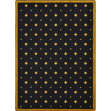 Any Day Matinee Walk of Fame Rectangle Theater Area Rugs 01 Black - 3 ft. 10 in. x 5 ft. 4 in.