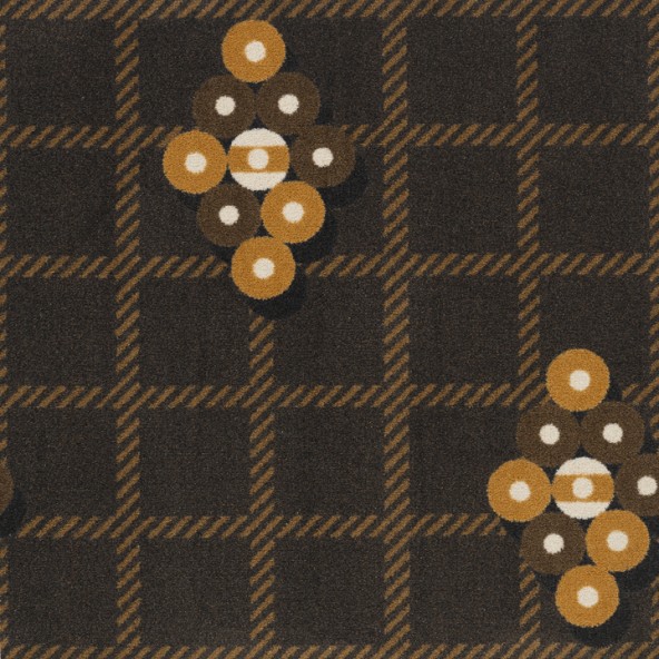 1765C-01 Games People Play Nine Ball Rectangle Gaming & Sports Area Rugs  01 Brown - 5 ft. 4 in. x 7 ft. 8 in.