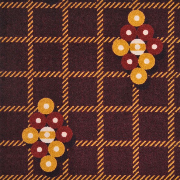 1765C-02 Games People Play Nine Ball Rectangle Gaming & Sports Area Rugs  02 Burgundy - 5 ft. 4 in. x 7 ft. 8 in.