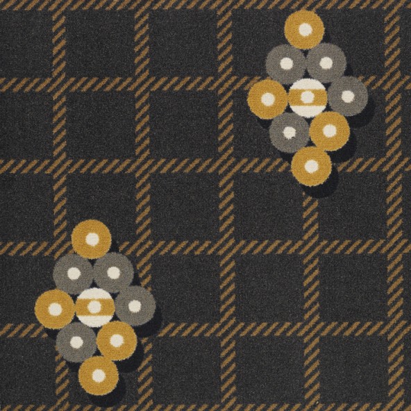 1768C-03 Games People Play Roll the Dice Rectangle Gaming & Sports Area Rugs  03 Charcoal - 5 ft. 4 in. x 7 ft. 8 in.