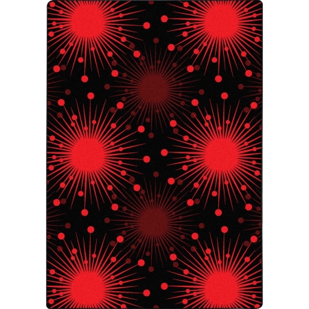 1754C-03 Kaleidoscope Cosmopolitan Rectangle Whimsical Area Rugs  03 Red - 5 ft. 4 in. x 7 ft. 8 in.