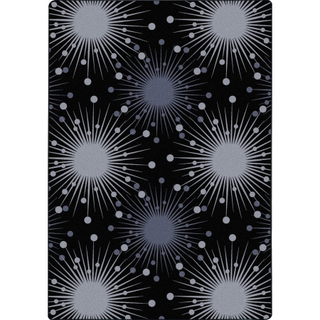 1754C-04 Kaleidoscope Cosmopolitan Rectangle Whimsical Area Rugs  04 Silver - 5 ft. 4 in. x 7 ft. 8 in.