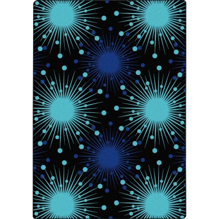 1754D-01 Kaleidoscope Cosmopolitan Rectangle Whimsical Area Rugs 01 Blue - 7 ft. 8 in. x 10 ft. 9 in.