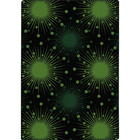 1754D-02 Kaleidoscope Cosmopolitan Rectangle Whimsical Area Rugs  02 Green - 7 ft. 8 in. x 10 ft. 9 in.