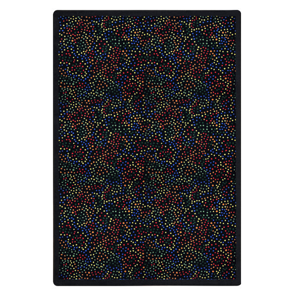 Picture of Joy Carpets 1758B-02 Kaleidoscope Dots Aglow Rectangle Whimsical Area Rugs  02 Multi Color - 3 ft. 10 in. x 5 ft. 4 in.