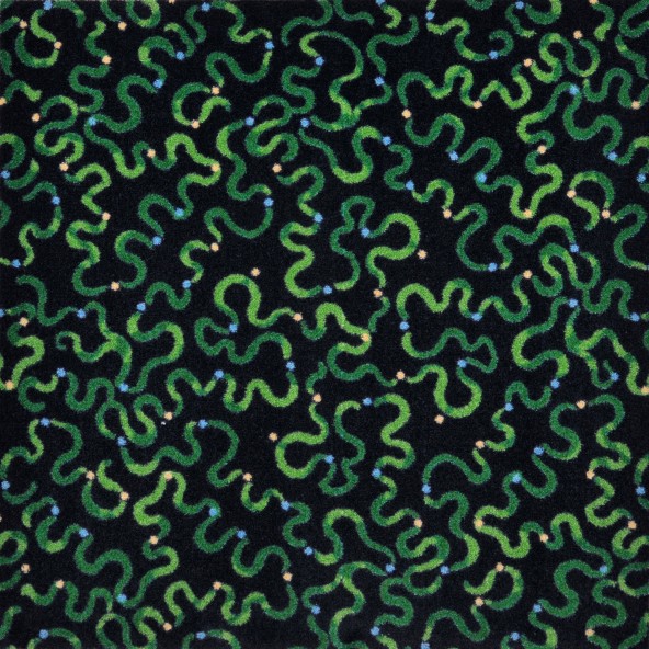 1769B-02 Kaleidoscope Serpentine Rectangle Whimsical Area Rugs  02 Green - 3 ft. 10 in. x 5 ft. 4 in.
