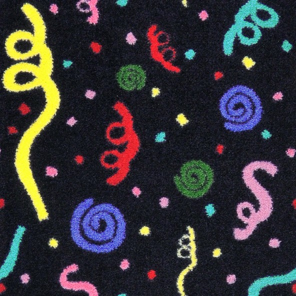 1735C Kaleidoscope Swirled Rectangle Whimsical Area Rugs  Multi Color - 5 ft. 4 in. x 7 ft. 8 in.