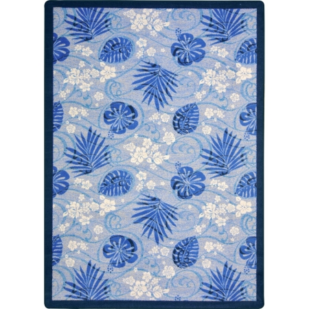 Picture of Joy Carpets 1576B-01 Kaleidoscope Trade Winds Rectangle Whimsical Area Rugs  01 Indigo - 3 ft. 10 in. x 5 ft. 4 in.