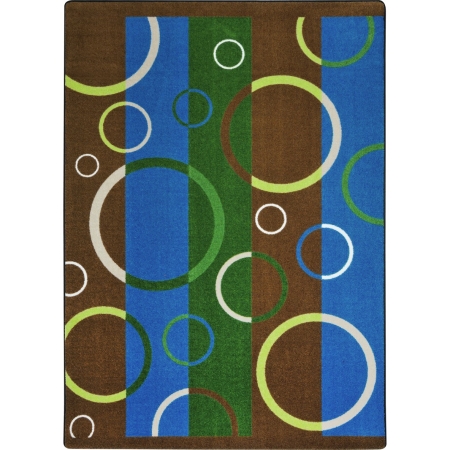 Picture of Joy Carpets 1641C-02 Kaleidoscope Under Water Rectangle Whimsical Area Rugs  02 Earthtone - 5 ft. 4 in. x 7 ft. 8 in.