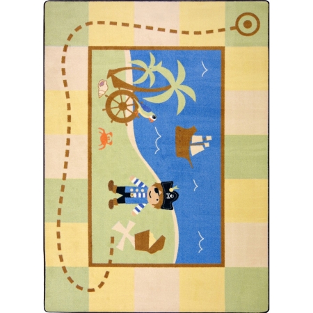 1680C Kid Essentials Lil Pirate Active Play & Juvenile Rectangle Rugs Multi Color - 5 ft. 4 in. x 7 ft. 8 in.