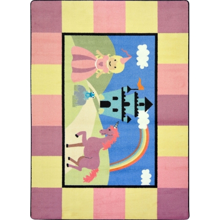 1706C Kid Essentials Lil Princess Active Play & Juvenile Rectangle Rugs Multi Color - 5 ft. 4 in. x 7 ft. 8 in.