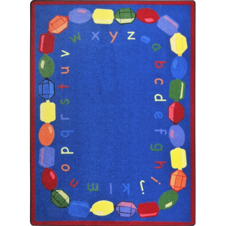 1783B Kid Essentials Baby Beads Early Childhood Rectangle Rugs  Multi Color - 3 ft. 10 in. x 5 ft. 4 in -  Joy Carpets