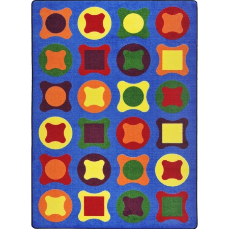1789C Kid Essentials Perfect Fit Early Childhood Rectangle Rugs  Multi Color - 5 ft. 4 in. x 7 ft. 8 in -  Joy Carpets
