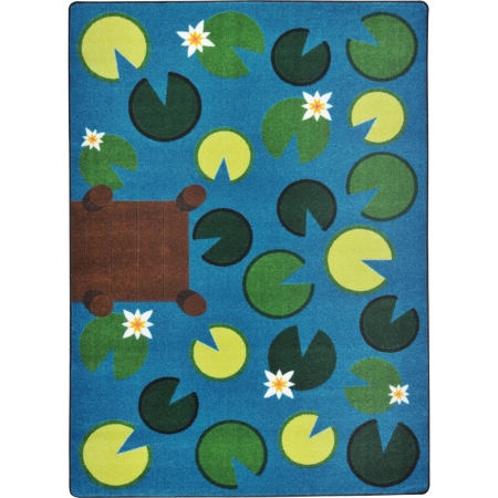 Kid Essentials Playful Pond Early Childhood Rectangle Rugs  Multi Color - 7 ft. 8 in. x 10 ft. 9 in.