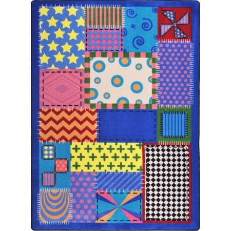 Kid Essentials Crazy Quilt Infants & Toddlers Rectangle Rugs Multi Color - 7 ft. 8 in. x 10 ft. 9 in.
