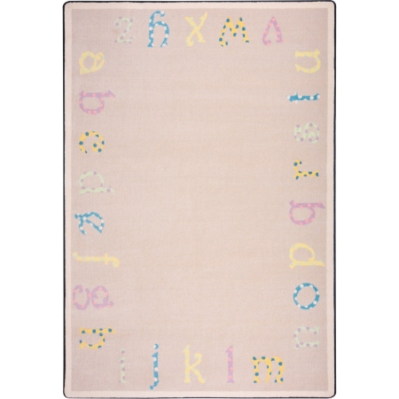 1731C-03 Kid Essentials Polka Dot ABCs Infants & Toddlers Rectangle Rugs  03 Multi Color - 5 ft. 4 in. x 7 ft. 8 in -  Joy Carpets