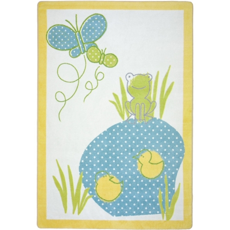 1657B Kid Essentials Polka Dot Pool Infants & Toddlers Rectangle Rugs  Multi Color - 3 ft. 10 in. x 5 ft. 4 in.