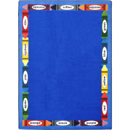 1720D Kid Essentials Bilingual Colors Language & Literacy Rectangle Rugs  Multi Color - 7 ft. 8 in. x 10 ft. 9 in.
