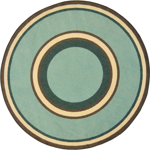 Kid Essentials Ripples Oval Misc Sold Color Area Rugs 09 Woodland - 3 ft. 10 in. x 5 ft. 4 in.