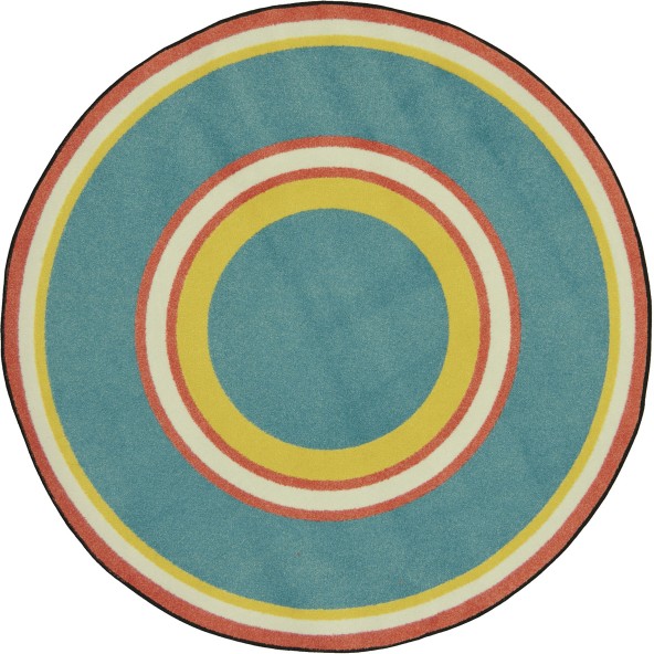 1726CC-01 Kid Essentials Ripples Oval Misc Sold Color Area Rugs 01 Beach - 5 ft. 4 in. x 7 ft. 8 in.