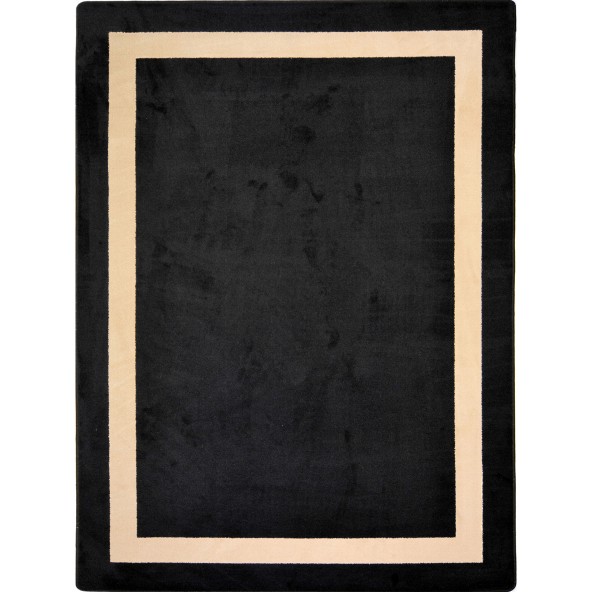 Kid Essentials Portrait Round Misc Solid Color Area Rugs 06 Onyx - 5 ft. 4 in.