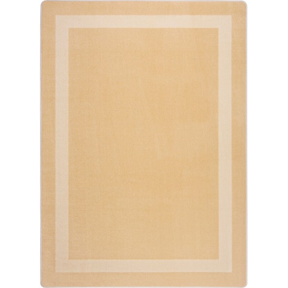 Kid Essentials Portrait Round Misc Solid Color Area Rugs  07 Sandstone - 5 ft. 4 in.