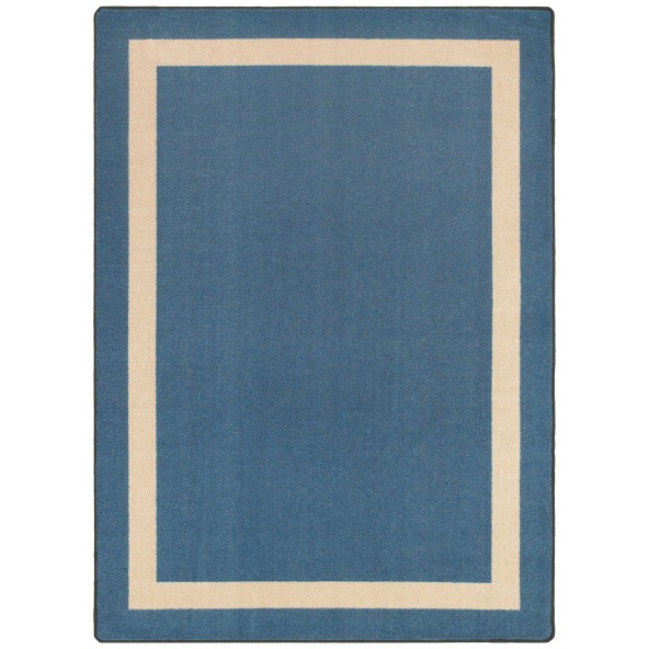 Kid Essentials Portrait Round Misc Solid Color Area Rugs 08 Seaside - 5 ft. 4 in.