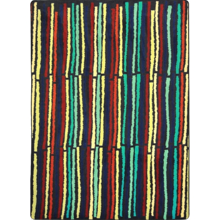 Kid Essentials Cascade Rectangle Teen Area Rugs 01 Multi Color - 3 ft. 10 in. x 5 ft. 4 in.