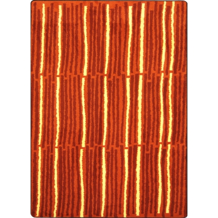 Kid Essentials Cascade Rectangle Teen Area Rugs  03 Orange - 3 ft. 10 in. x 5 ft. 4 in.