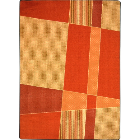 1724C-01 Kid Essentials Spazz Rectangle Teen Area Rugs 01 Orange - 5 ft. 4 in. x 7 ft. 8 in.