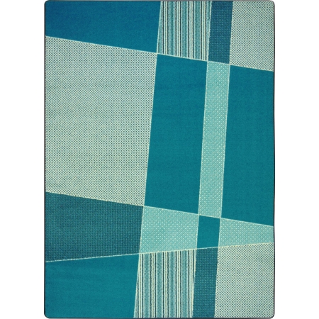 1724C-03 Kid Essentials Spazz Rectangle Teen Area Rugs 03 Teal - 5 ft. 4 in. x 7 ft. 8 in.