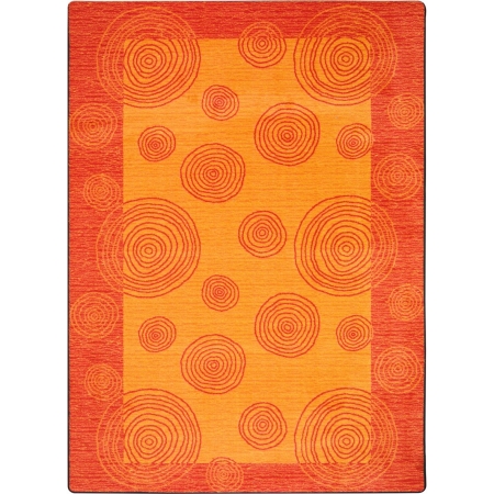 1703C-03 Kid Essentials Whimzi Rectangle Teen Area Rugs 03 Orange - 5 ft. 4 in. x 7 ft. 8 in.