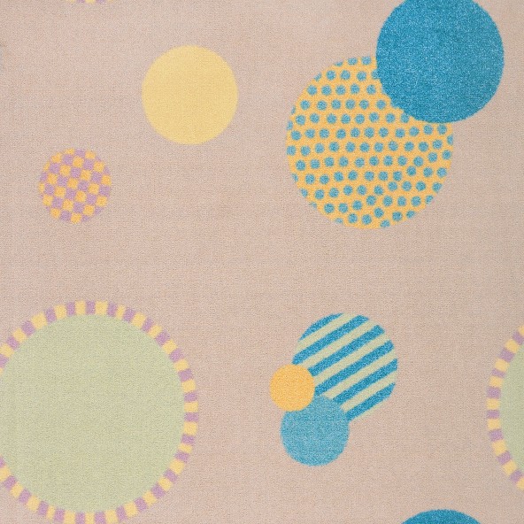 Playful Patterns Baby Dots Rectangle Childrens Area Rugs 03 Multi Color - 7 ft. 8 in. x 10 ft. 9 in.