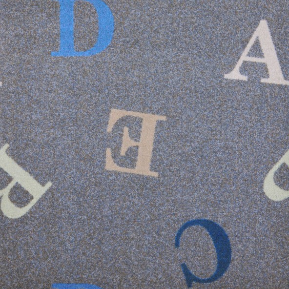 1728C-05 Playful Patterns Love Letters Rectangle Childrens Area Rugs  05 Seaside - 5 ft. 4 in. x 7 ft. 8 in.